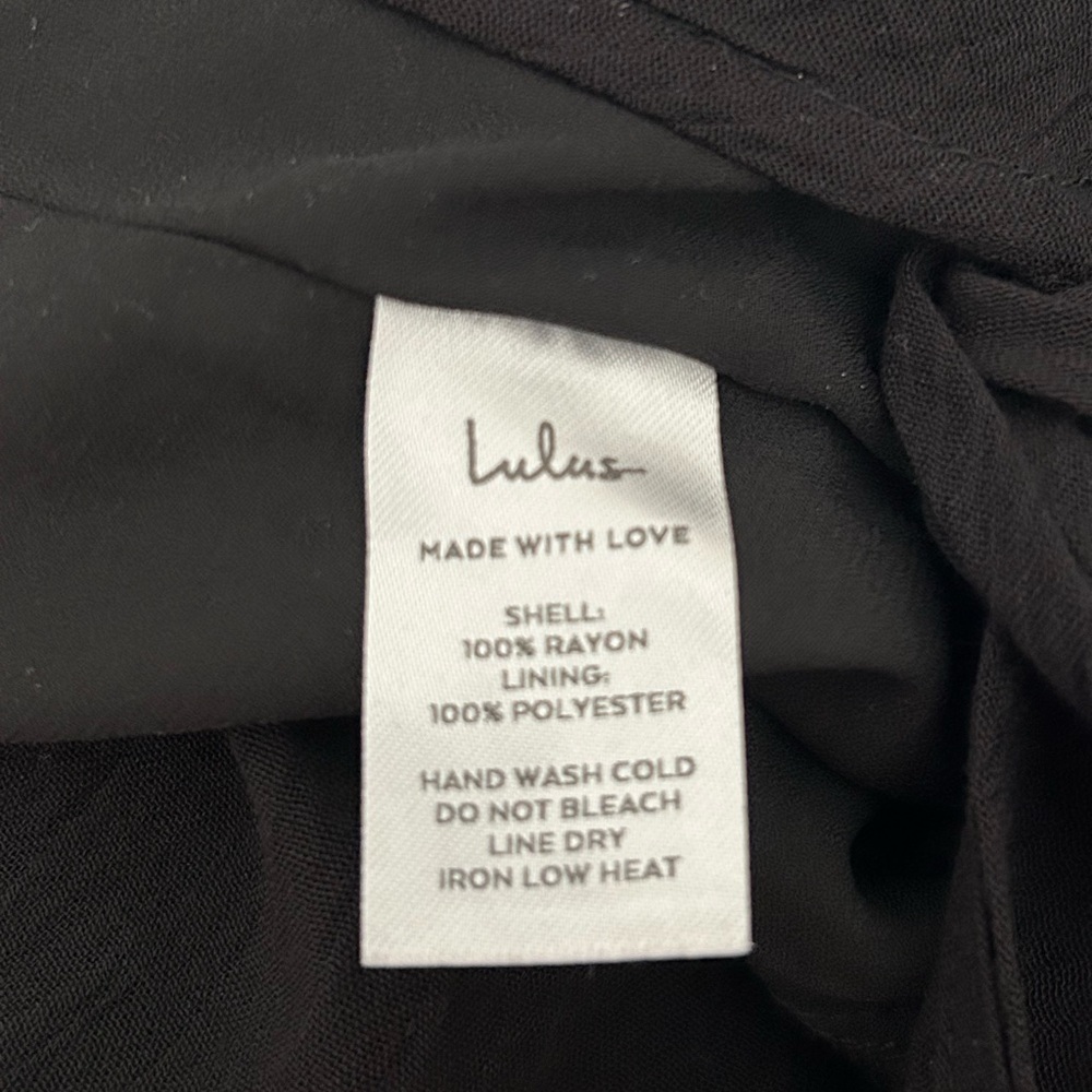 Lulu's NWT Heart of Marigold black wrap maxi dress - Picture 9 of 10